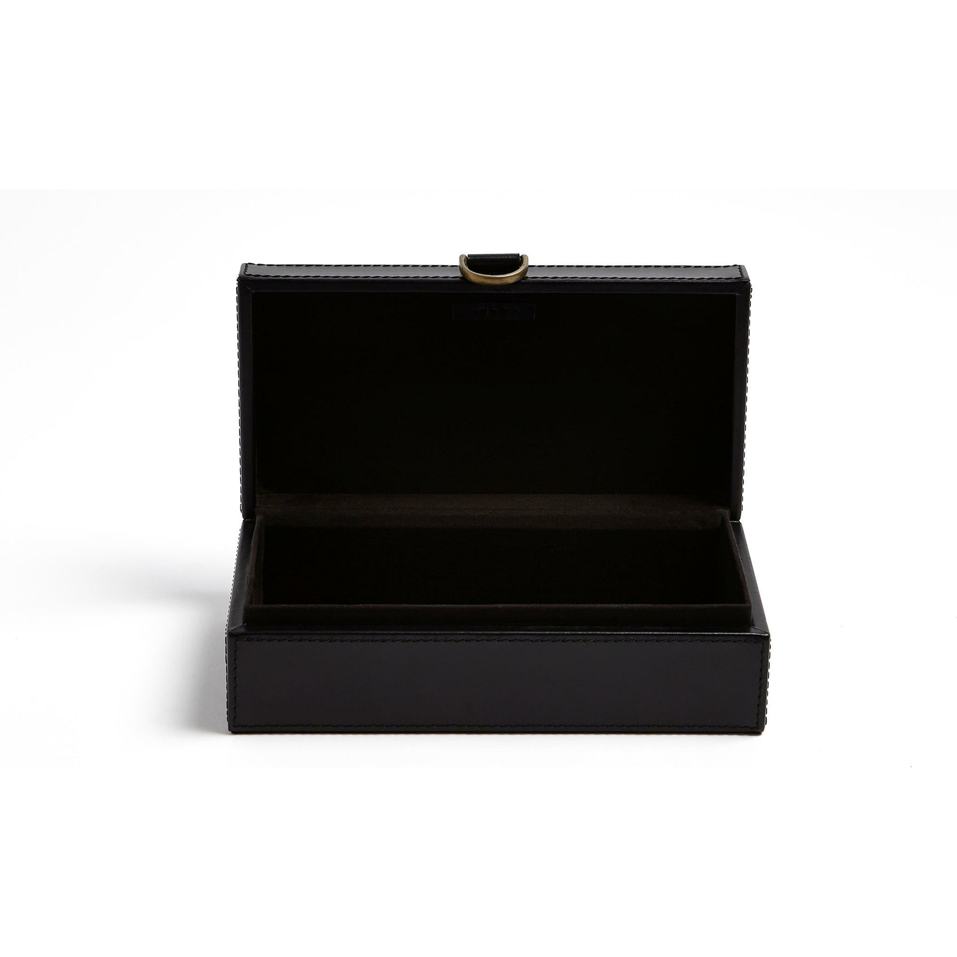 Marbled Leather D Ring Box by Global Views. Made from unique in a transitional style.