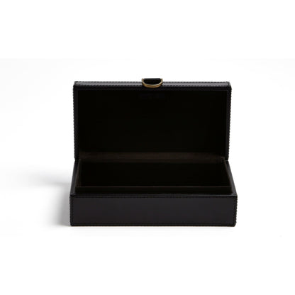 Marbled Leather D Ring Box by Global Views. Made from unique in a transitional style.