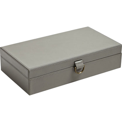 Marbled Leather D Ring Box by Global Views. Made from unique in a transitional style.