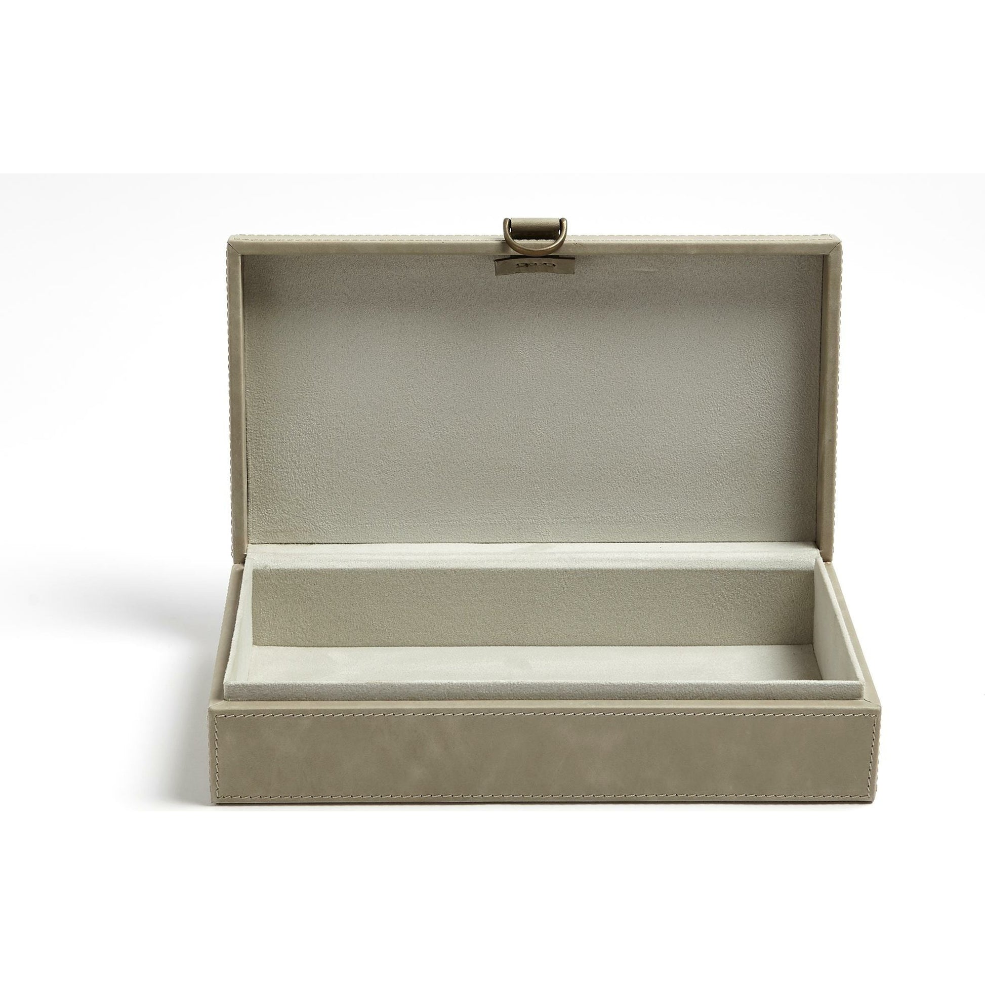 Marbled Leather D Ring Box by Global Views. Made from unique in a transitional style.