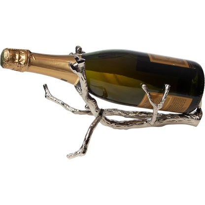 Twig Wine Bottle Holder by Global Views. Made from cast brass in a eclectic & global style.
