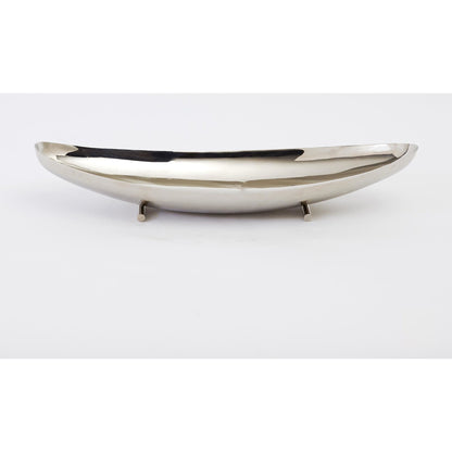 Boat Bowl by Global Views in nickel. Made from solid steel in a modern style.