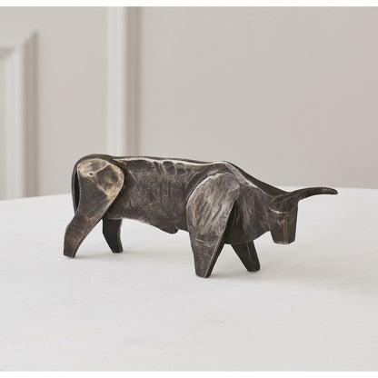 Bull by Global Views in natural iron. Made from iron in a eclectic & global style.