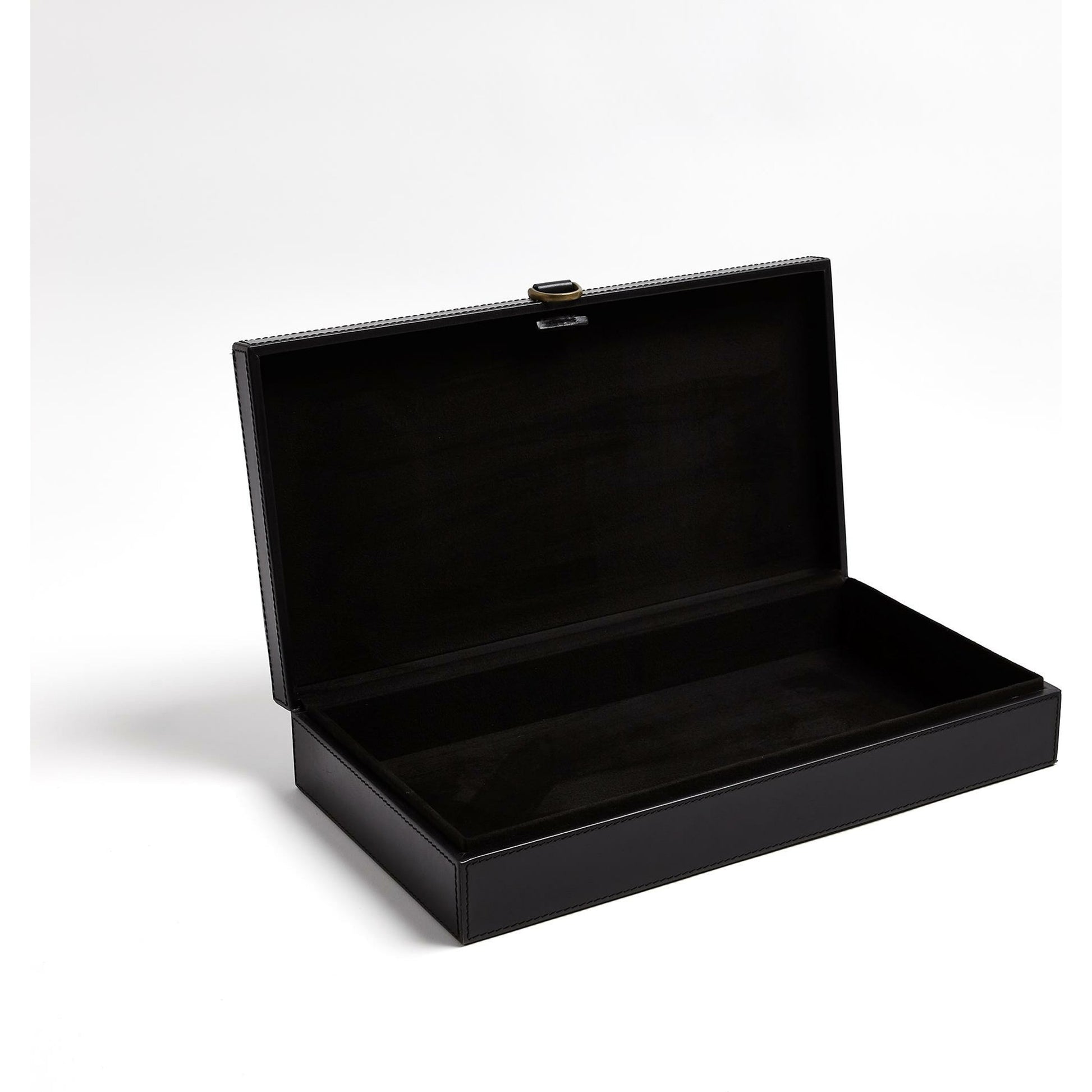 Marbled Leather D Ring Box by Global Views. Made from unique in a transitional style.