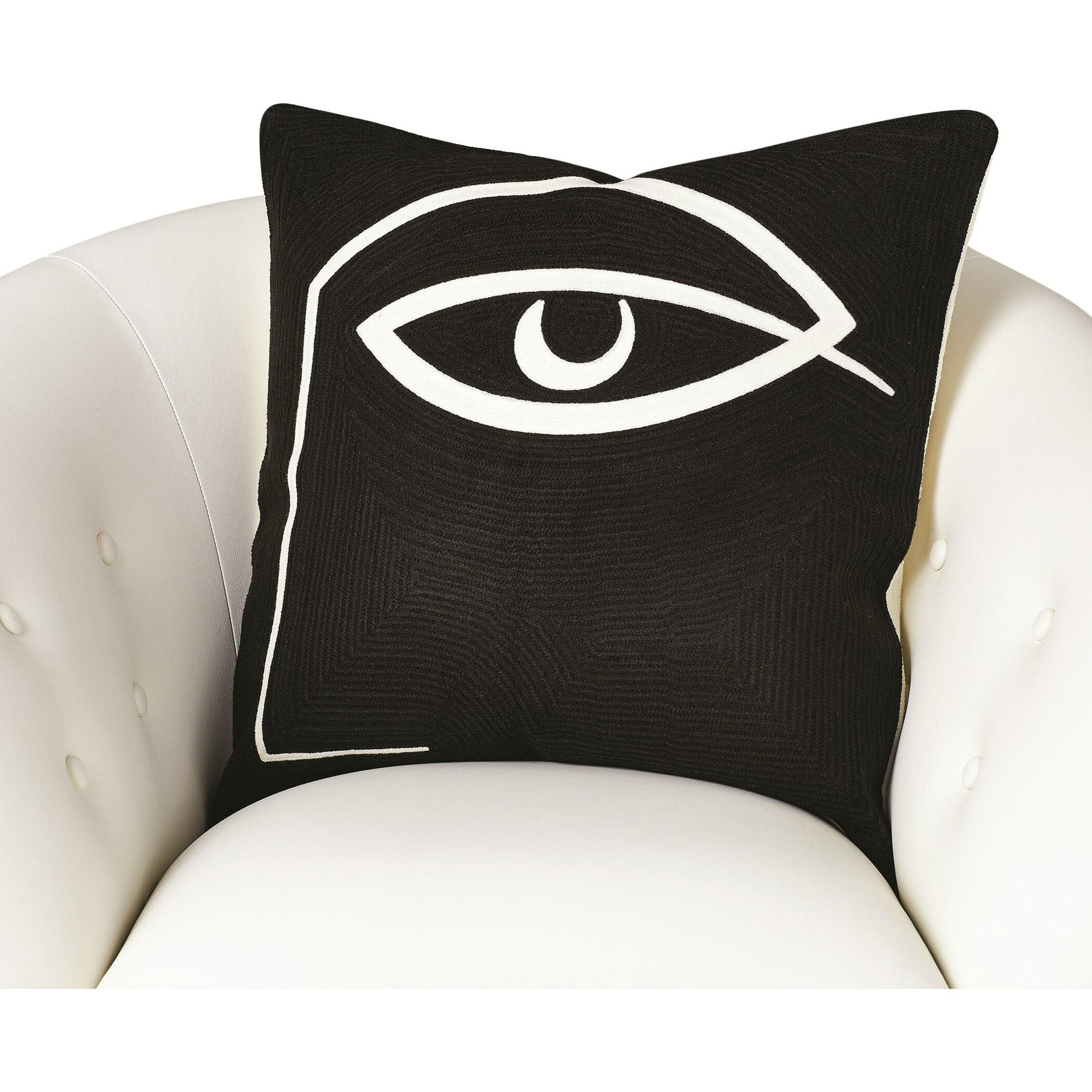 Horus Pillow by Global Views in natural. Made from shell 100% cotton, lining 100% cotton in a modern style.