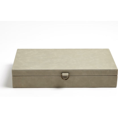 Marbled Leather D Ring Box by Global Views. Made from unique in a transitional style.