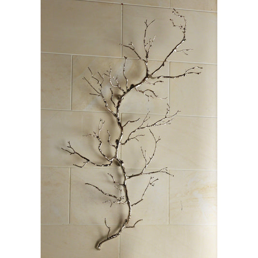 Twig Wall Art by Global Views. Made from brass in a modern style.