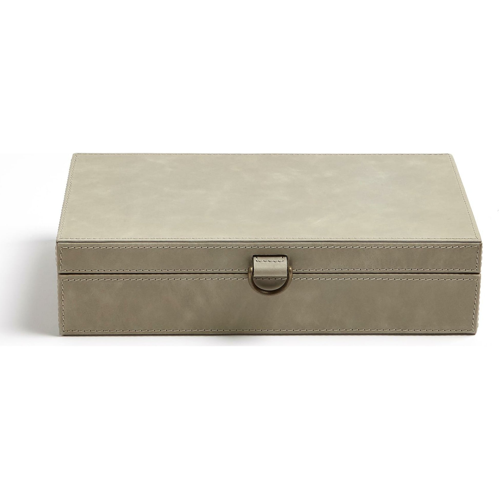 Marbled Leather D Ring Box by Global Views. Made from unique in a transitional style.