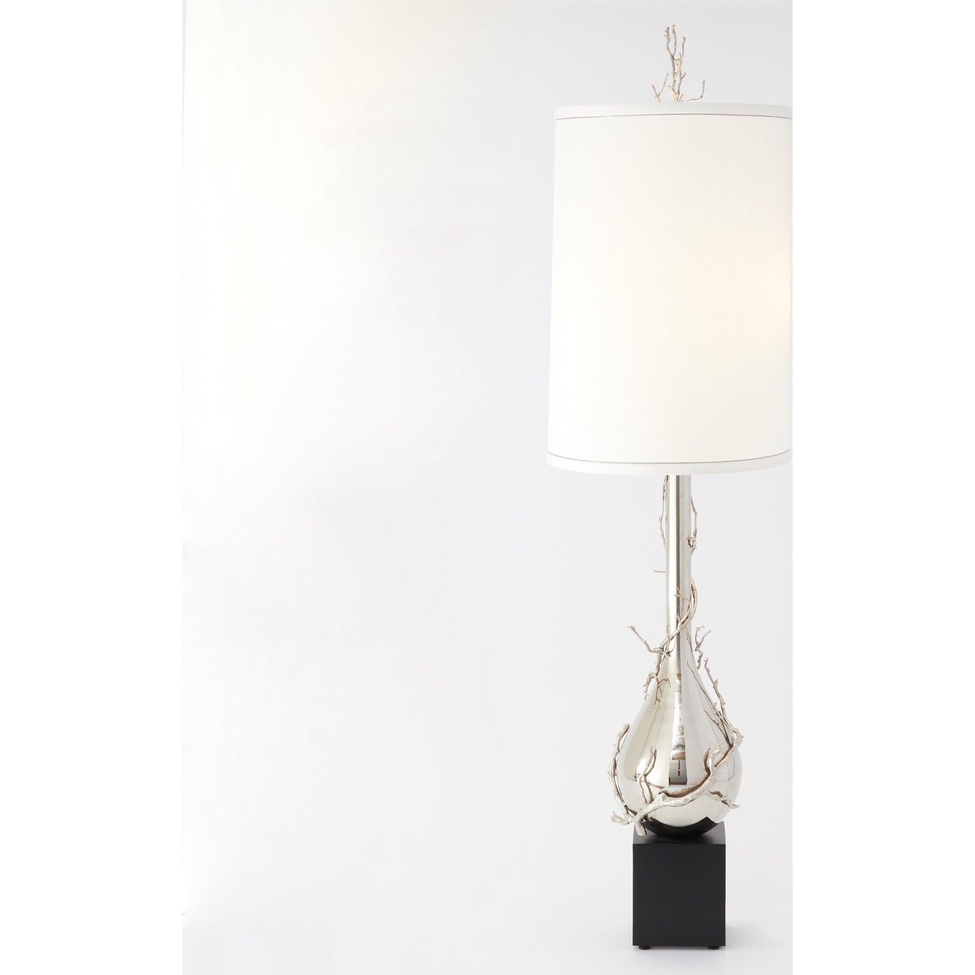 Twig Bulb Floor Lamp by Global Views. Made from brass, stainless steel in a transitional style.