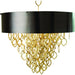 Chain Pendant by Global Views. Made from brass, stainless steel, iron, glass in a transitional style.