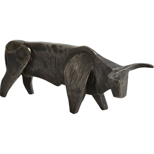 Bull by Global Views in natural iron. Made from iron in a eclectic & global style.