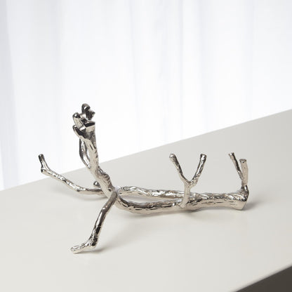 Twig Wine Bottle Holder by Global Views. Made from cast brass in a eclectic & global style.