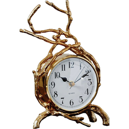 Twig Clock by Global Views. Made from brass in a eclectic & global style.