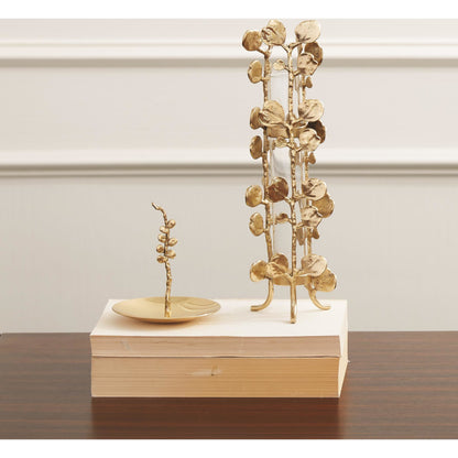 Bauhinia Bud Vase by Global Views. Made from brass, glass in a eclectic & global style.