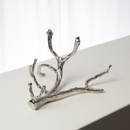 Twig Wine Bottle Holder by Global Views. Made from cast brass in a eclectic & global style.