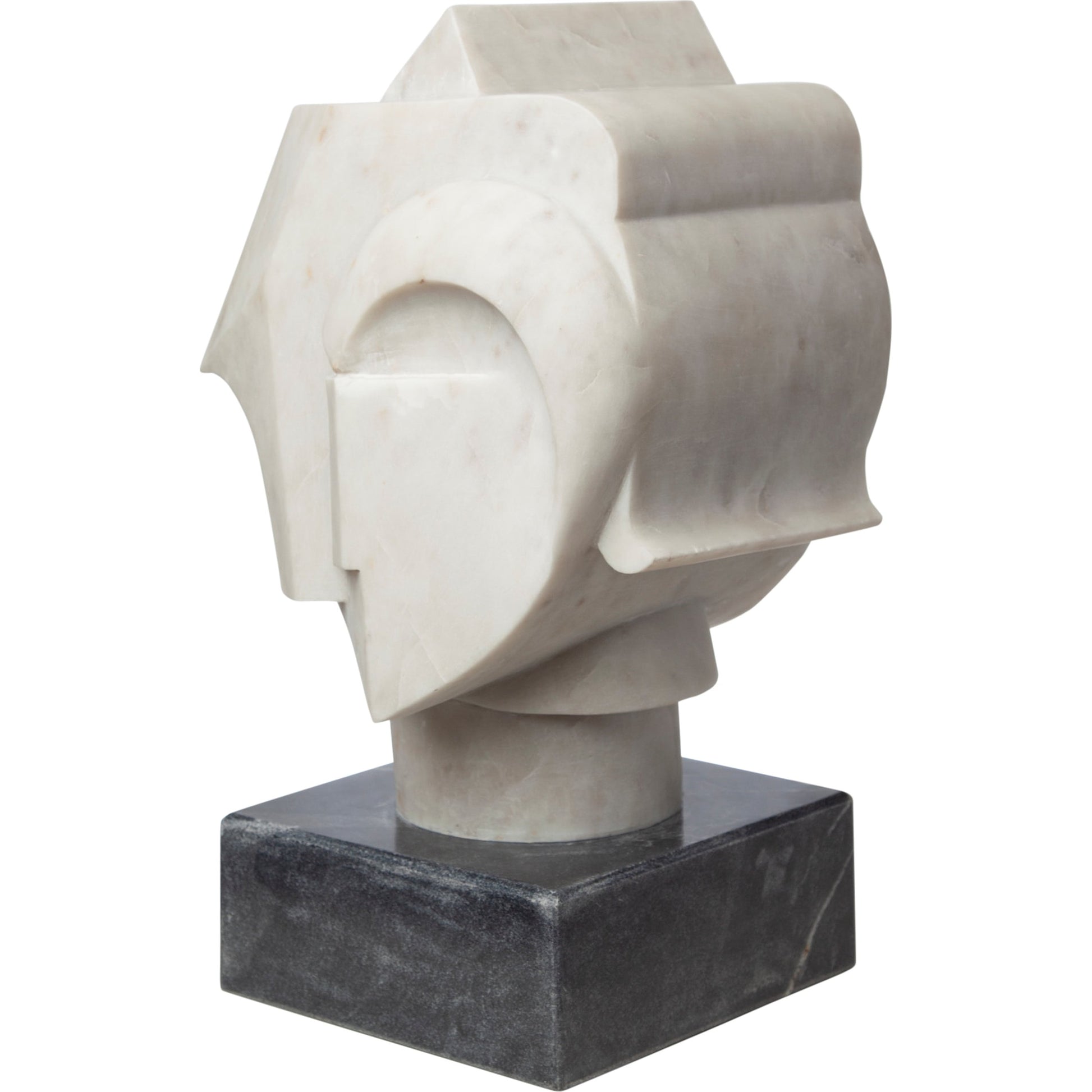 Abstract Bust by Global Views. Made from banswara marble in a eclectic & global style.