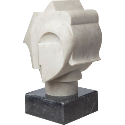 Abstract Bust by Global Views. Made from banswara marble in a eclectic & global style.