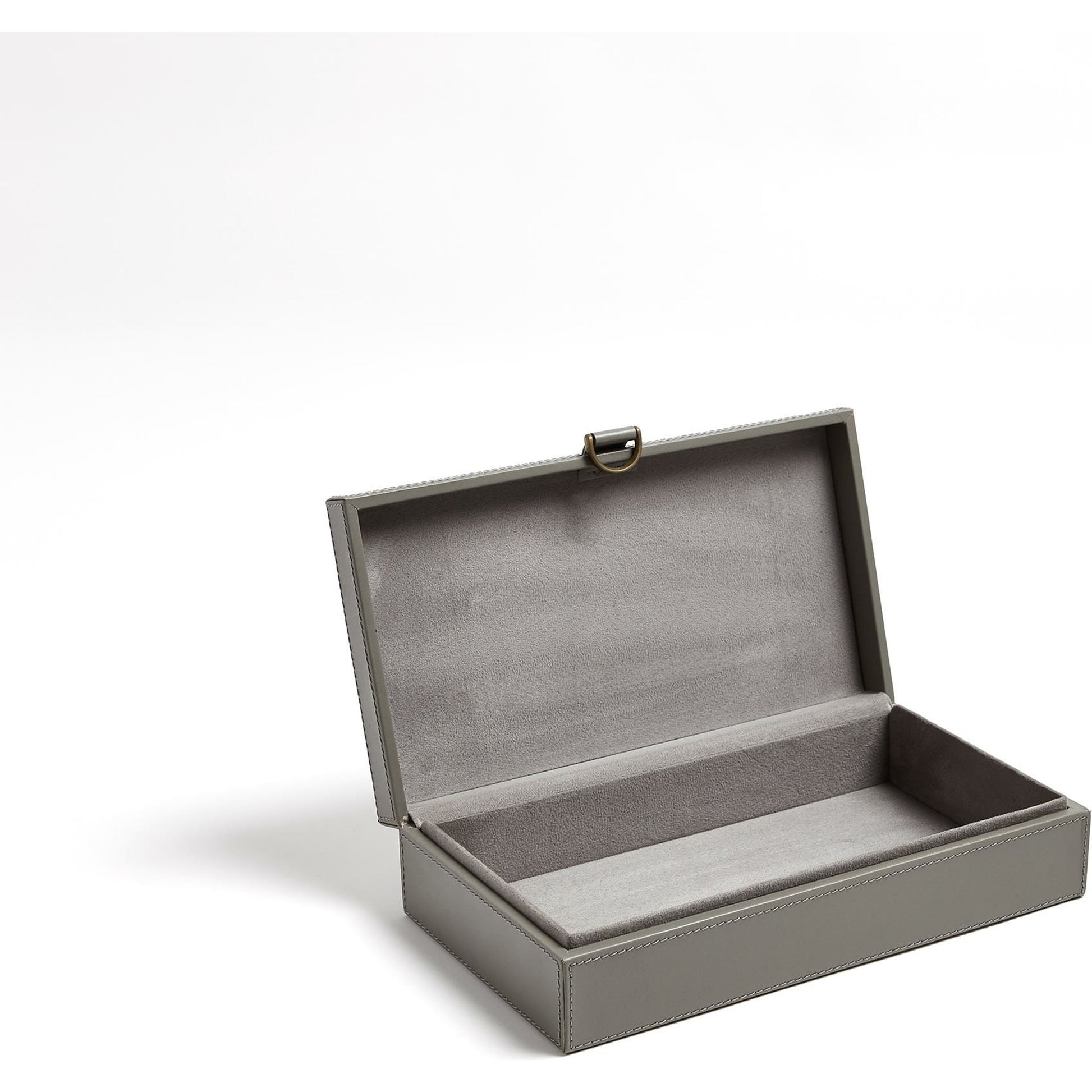 Marbled Leather D Ring Box by Global Views. Made from unique in a transitional style.