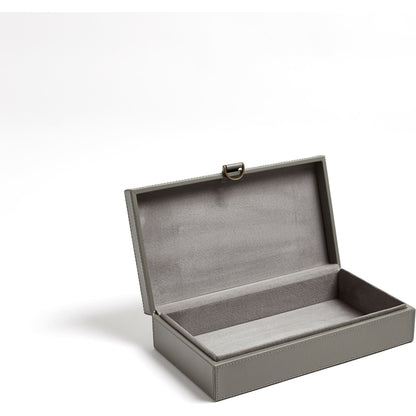 Marbled Leather D Ring Box by Global Views. Made from unique in a transitional style.