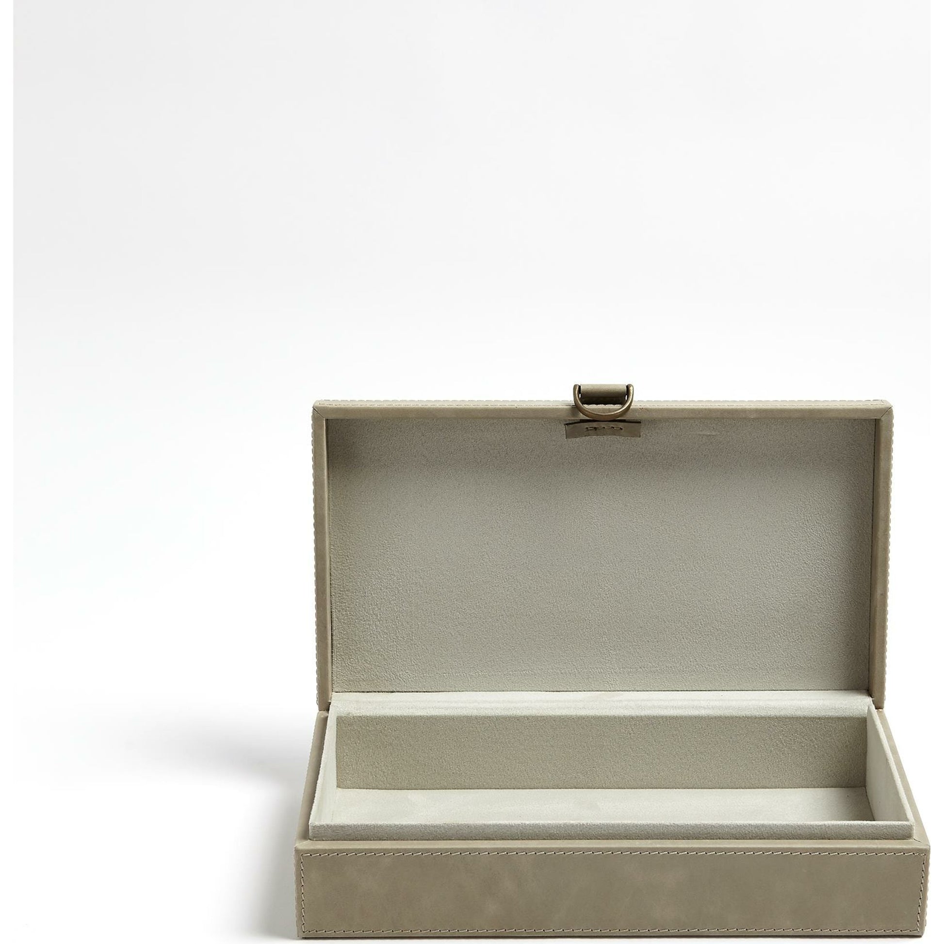 Marbled Leather D Ring Box by Global Views. Made from unique in a transitional style.