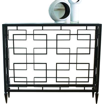 Open Block Console by Global Views. Made from unique in a transitional style.