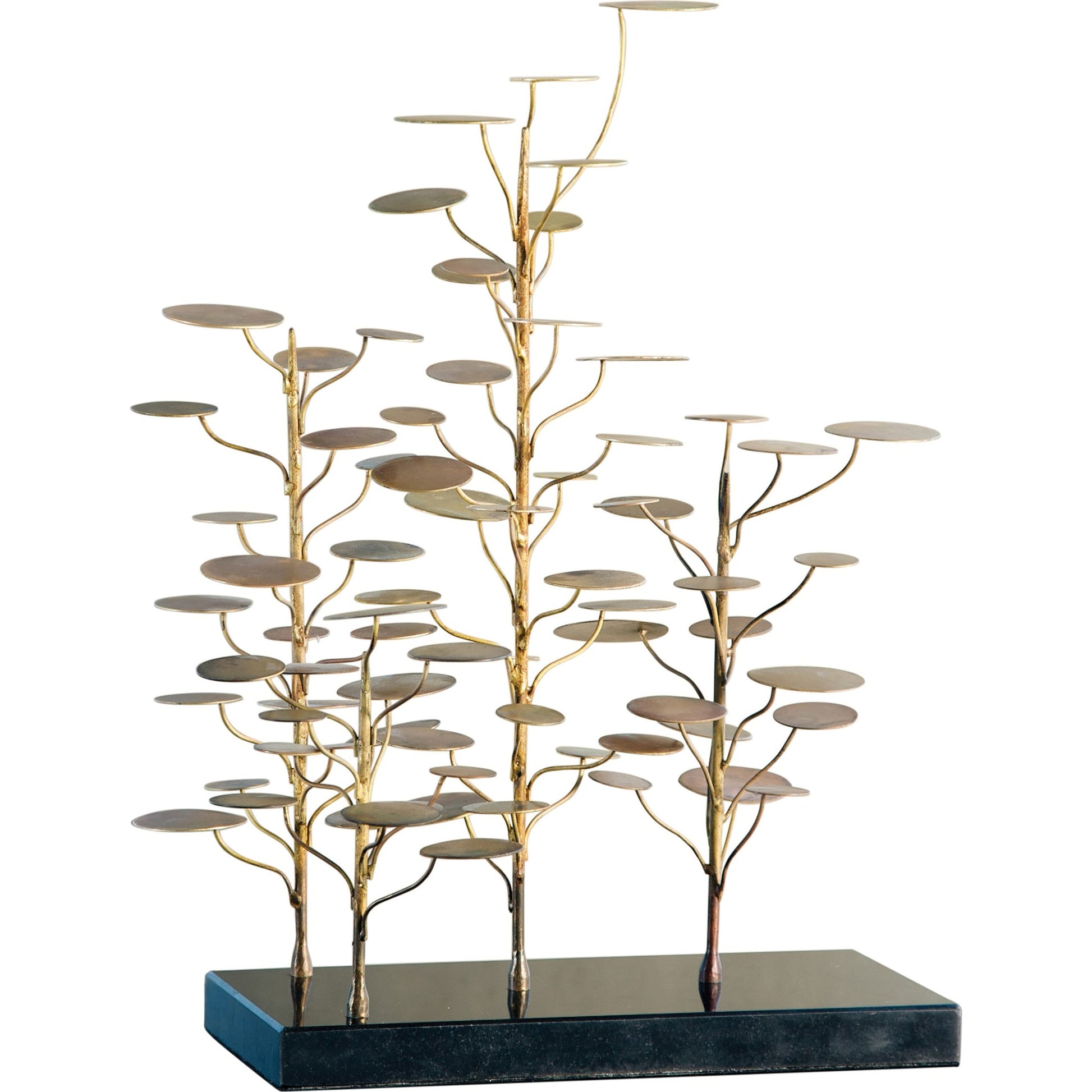Eucalyptus Tree by Global Views. Made from brass in a eclectic & global style.