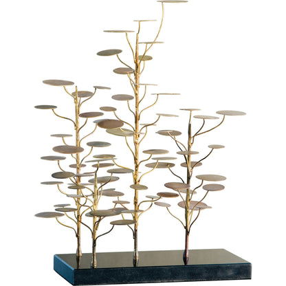 Eucalyptus Tree by Global Views. Made from brass in a eclectic & global style.