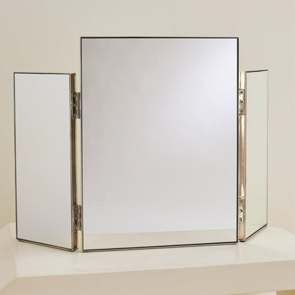 Tri Fold Vanity Mirror by Global Views. Made from unique in a transitional style.
