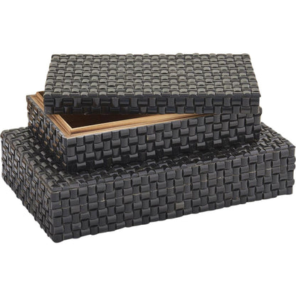 Horn Box by Global Views. Made from mdf, horn in a eclectic & global style.