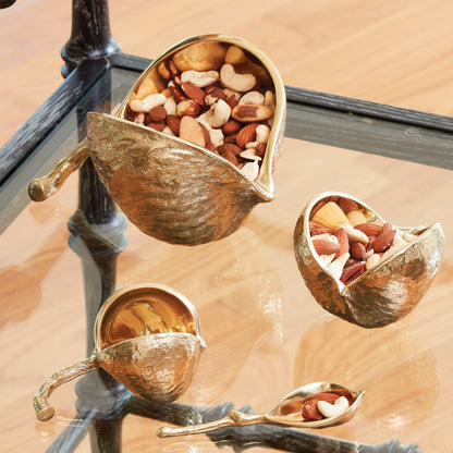 Chestnut Bowl by Global Views. Made from brass in a eclectic & global style.