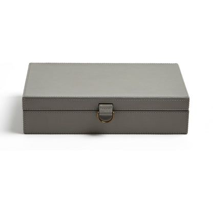 Marbled Leather D Ring Box by Global Views. Made from unique in a transitional style.