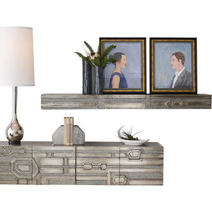 Abstract Block Floating Shelf by Global Views. Made from unique in a modern style.