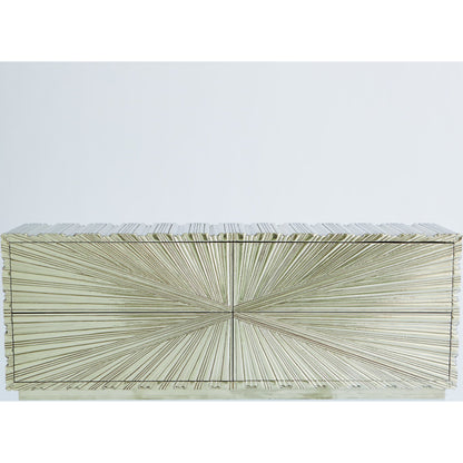 Linenfold Cabinet by Global Views. Made from mdf, brass in a modern style.