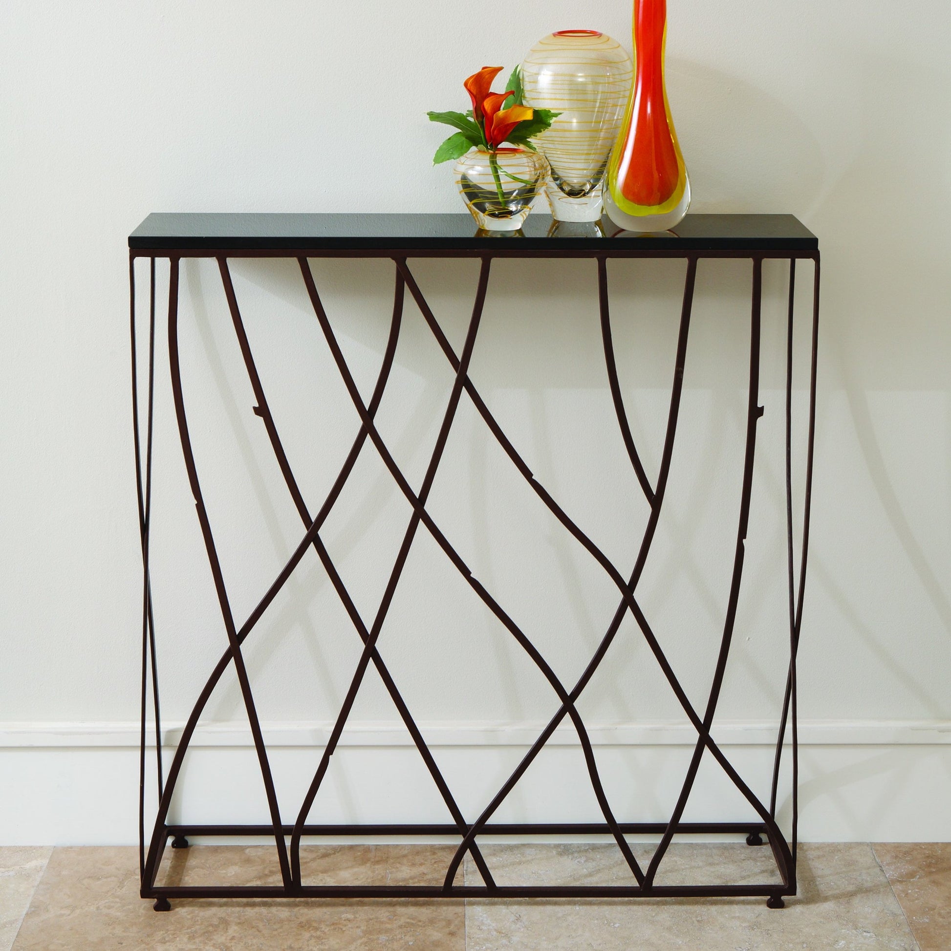 Branch Console by Global Views. Made from granite, iron in a eclectic & global style.