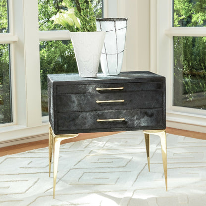Stiletto Bedside Table by Global Views. Made from unique in a transitional style.
