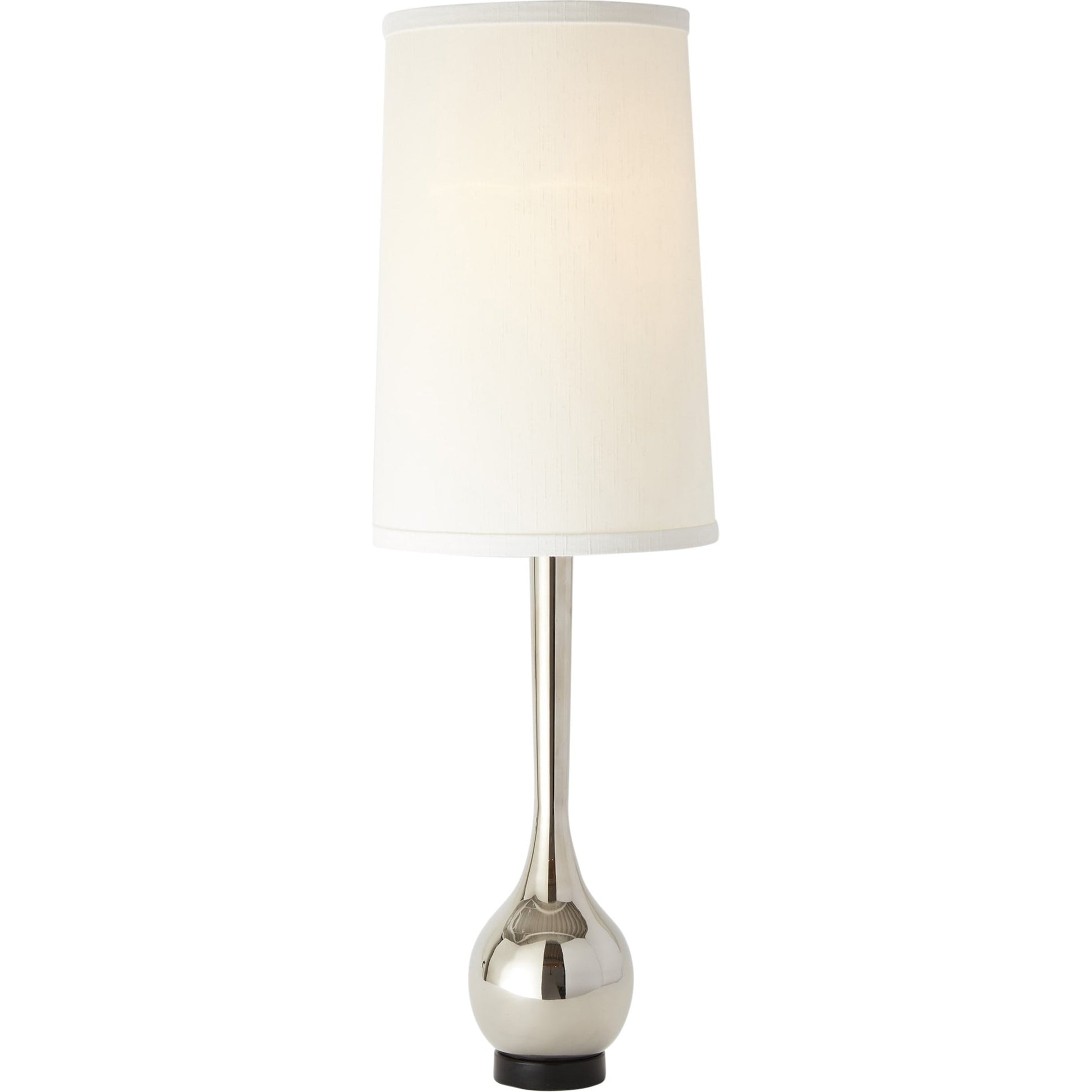 Bulb Vase Table Lamp by Global Views. Made from brass, black lime stone in a transitional style.