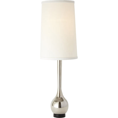 Bulb Vase Table Lamp by Global Views. Made from brass, black lime stone in a transitional style.