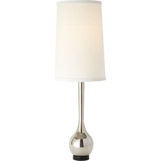 Bulb Vase Table Lamp by Global Views. Made from brass, black lime stone in a transitional style.