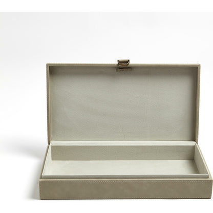 Marbled Leather D Ring Box by Global Views. Made from unique in a transitional style.