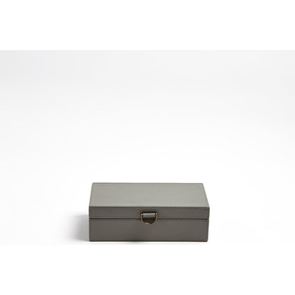 Marbled Leather D Ring Box by Global Views. Made from unique in a transitional style.