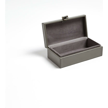 Marbled Leather D Ring Box by Global Views. Made from unique in a transitional style.