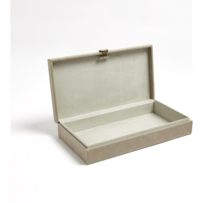 Marbled Leather D Ring Box by Global Views. Made from unique in a transitional style.