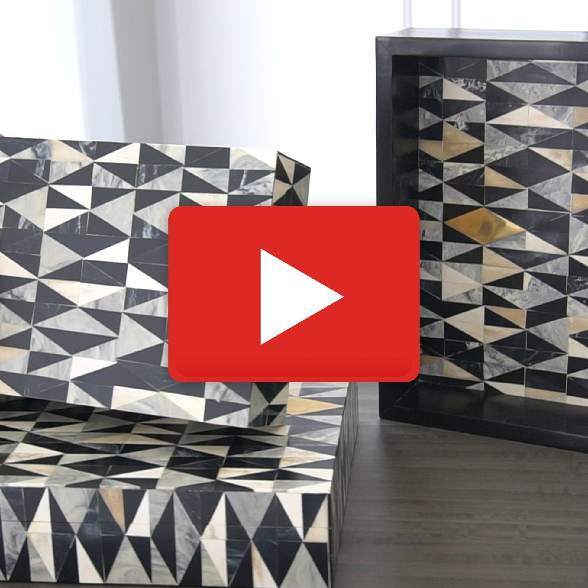 Brass Diamond Box by Global Views. Made from mdf, brass, resin in a eclectic & global style.