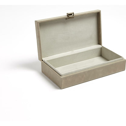 Marbled Leather D Ring Box by Global Views. Made from unique in a transitional style.