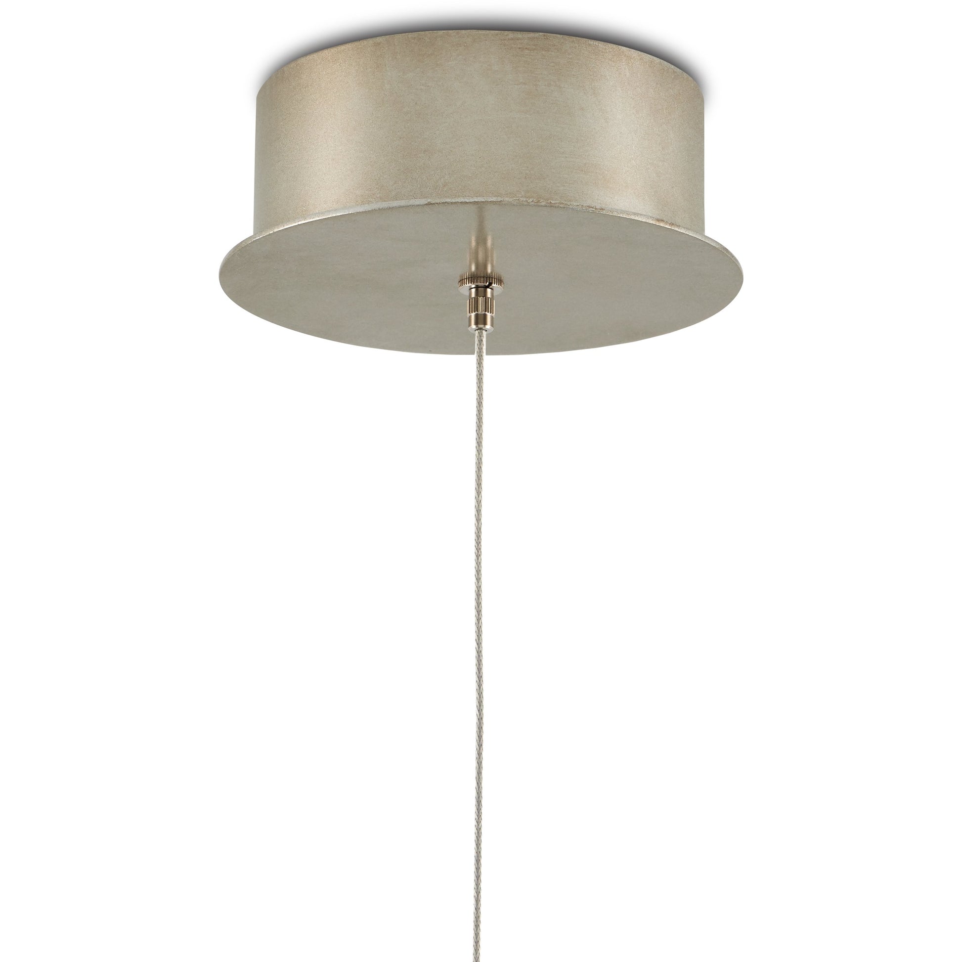 Glace 1-LIGHT Multi-Drop Pendant by Currey and Company in white, antique brass, silver. Made from glass, iron in a modern style.