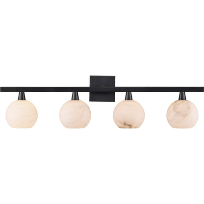 Bombelles Bath Bar by Currey and Company. Made from metal, alabaster in a modern style.