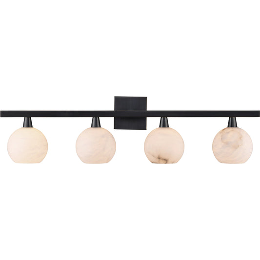 Bombelles Bath Bar by Currey and Company. Made from metal, alabaster in a modern style.