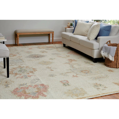Grafton Traditional Ikat Rug - 69FLF by Feizy in ivory, orange, gray. Made from wool in a unique style.