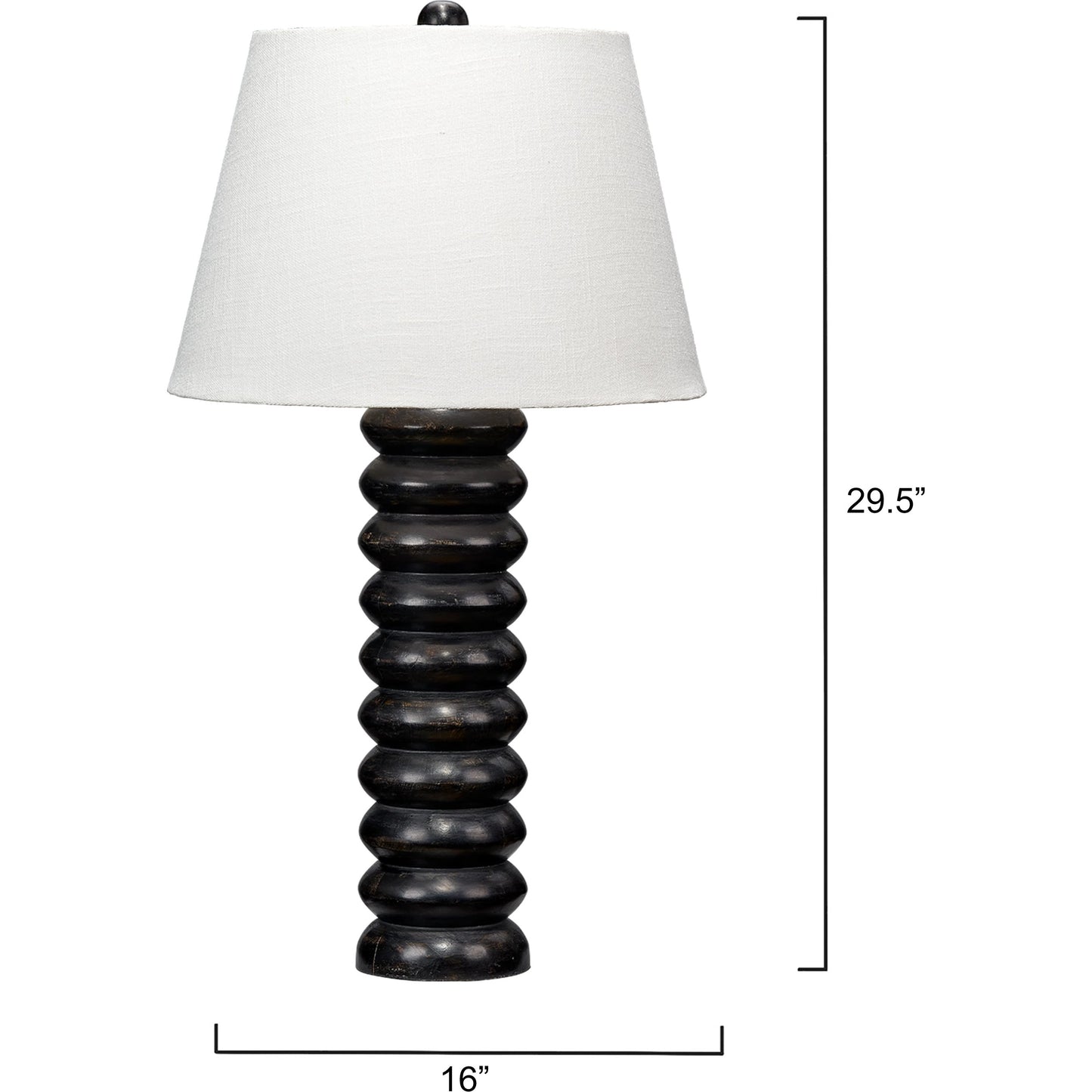 003 SI-2146392 | Additional Silo | Abacus Table Lamp by Jamie Young. Made from mango wood in a modern style.
