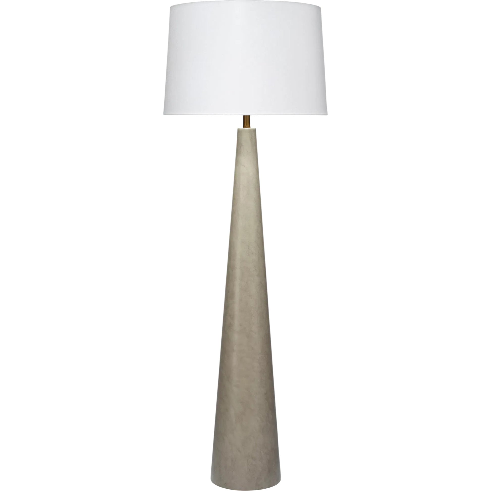 Alps Floor Lamp by Jamie Young in grey and warm grey. Made from metal in a unique style.
